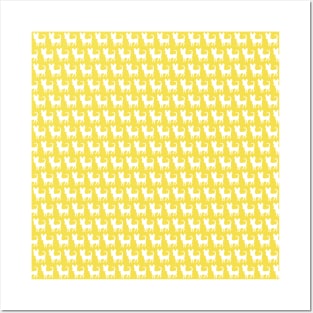 Chihuahua silhouette print (mini) Pantone's Illuminating Yellow Posters and Art